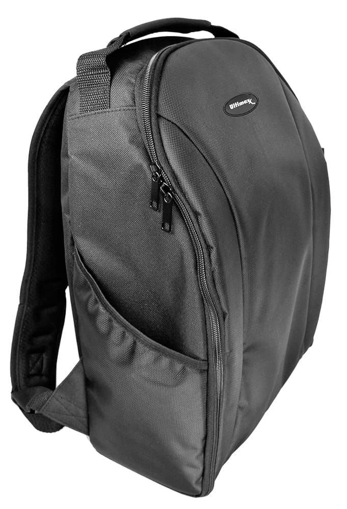 thumbnail interactive-video image 1 of ULTIMAXX Padded Water-Resistant DSLR Camera Backpack (Black, UM-BP100) 1 of 3