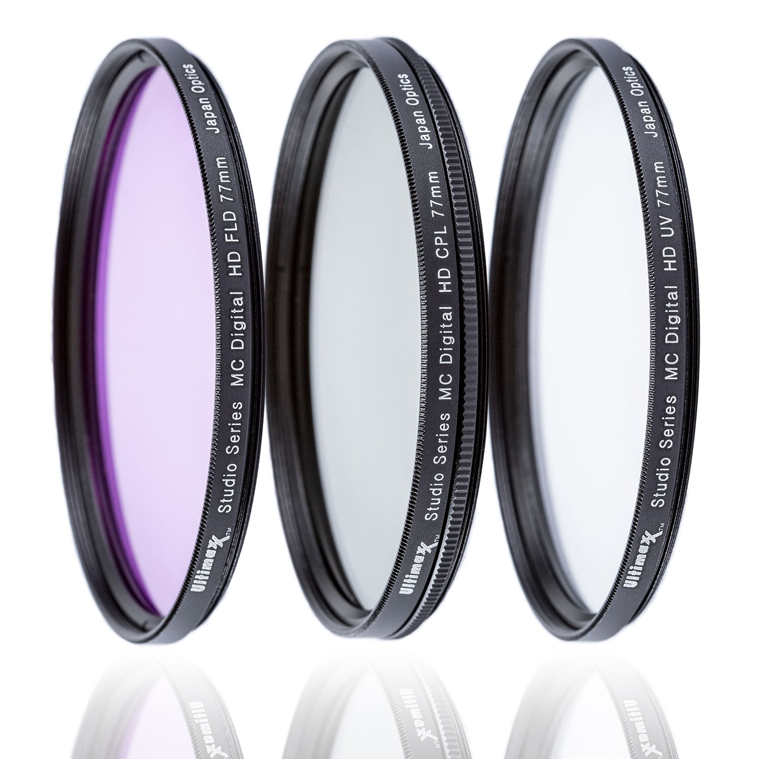 3 for Samsung NX3300 43mm Multi-Coated, Multi-Threaded Three Piece High Grade Lens Filter Kit