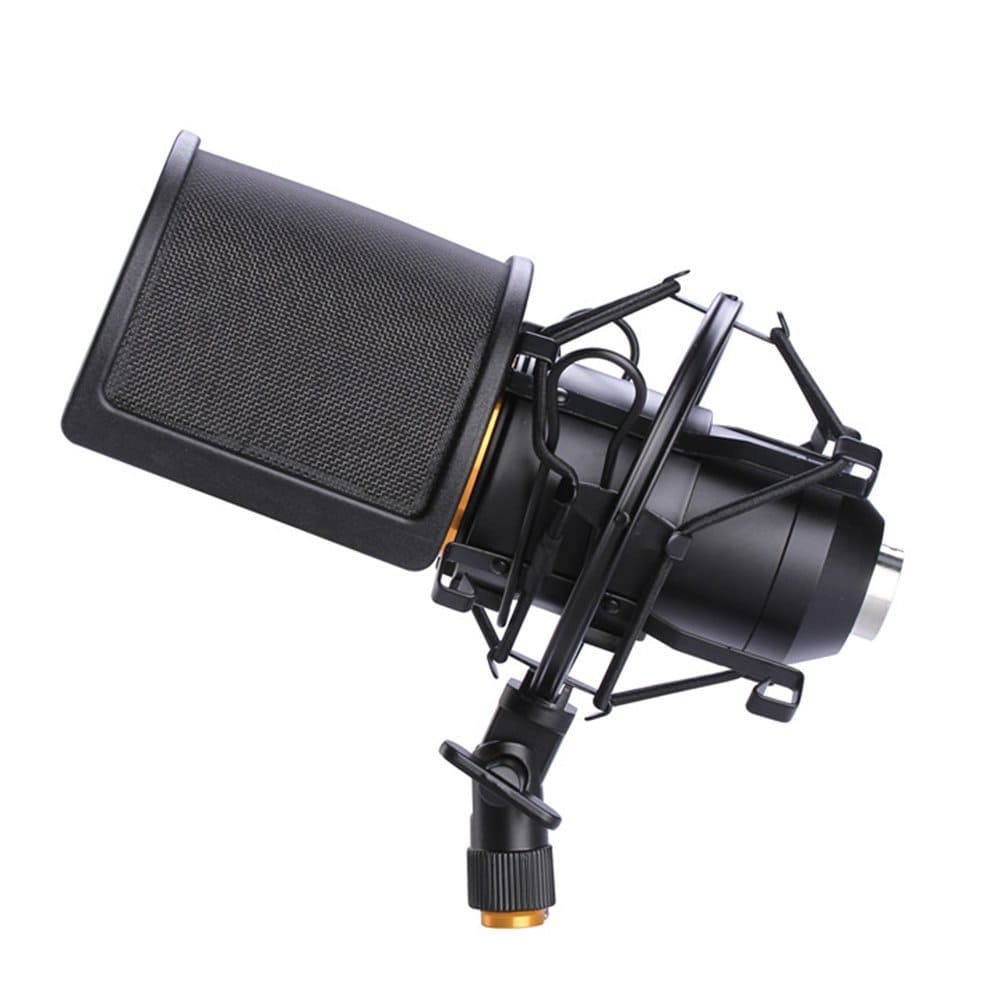 Microphone Shock Mount With Pop Filter
