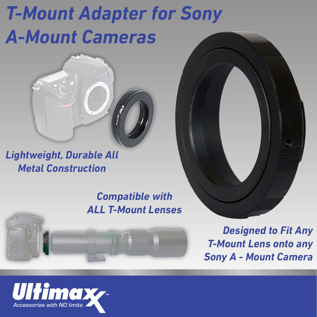 TMount Adapter for AMount Cameras (Sony & More) Ultimaxx